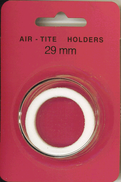 Air-Tite 29 mm Ring Fit Coin Capsule - White
