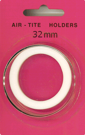 Air-Tite 32 mm Ring Fit Coin Capsule - White
