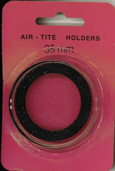 Air-Tite 35 mm Ring Fit Coin Capsule - Black