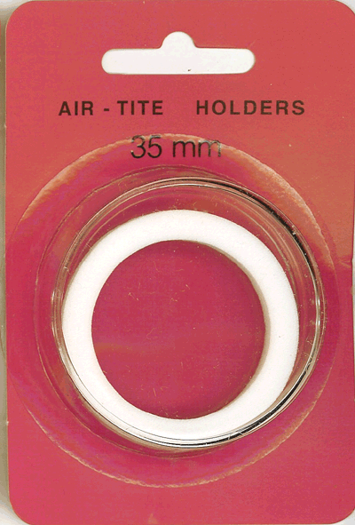 Air-tite 36 mm Ring Fit Coin Capsule - White