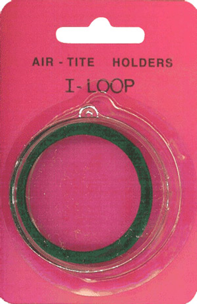 Air-tite 39 mm Ring Fit Coin Capsule w Loop - Green
