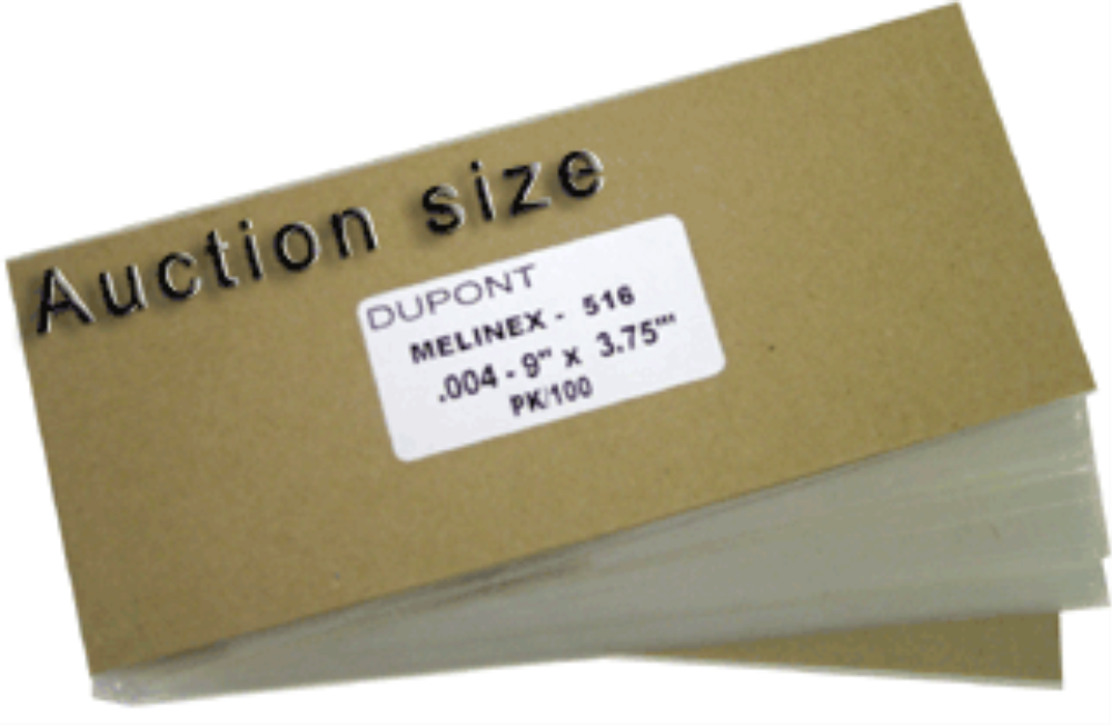 FrameACoin Melinex Auction Sleeves - 100 PK