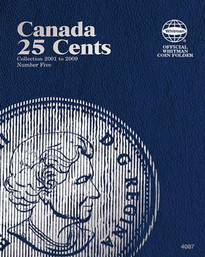 Whitman Canadian 25 Cent Coin Folder 2001 - 2009