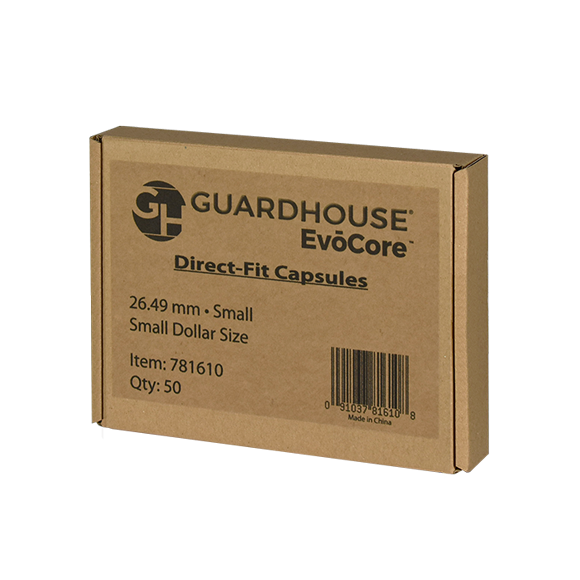 Guardhouse Small Dollar Coin Capsules - 50 PK