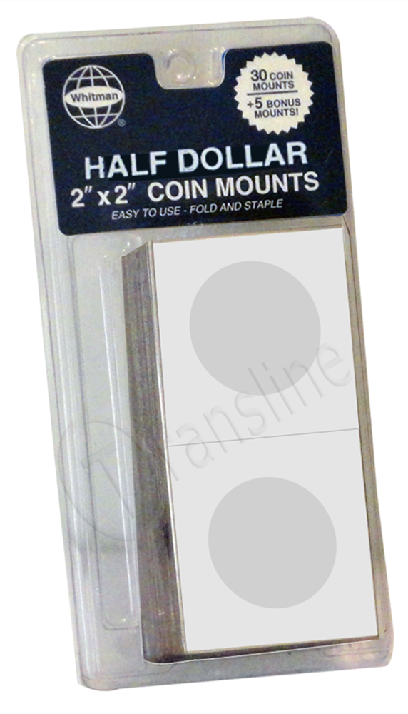 Whitman 2 x 2 Paper Coin Flips - Half Dollar