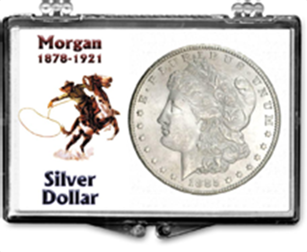 Edgar Marcus Morgan Dollar Snaplock Case - Cowboy w/ Lasso