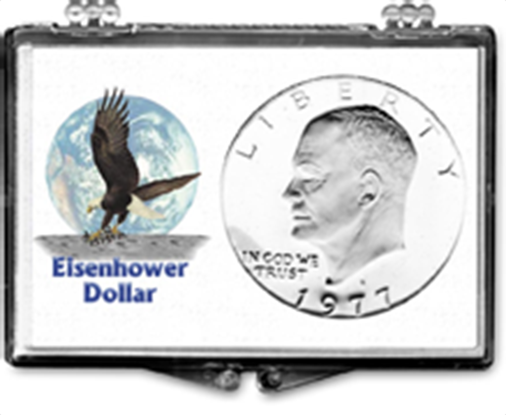 Edgar Marcus Eisenhower Dollar Snaplock Case - Eagle on Moon