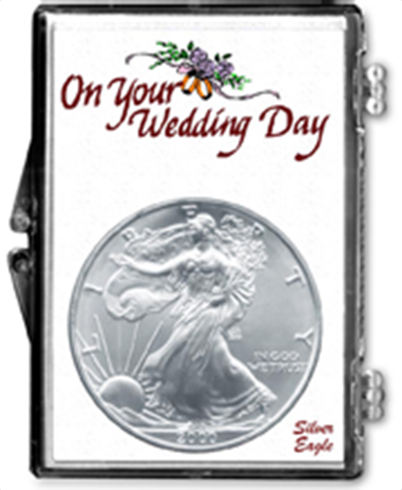 Edgar Marcus 1 oz American Silver Eagle Snaplock Case - Wedding Day