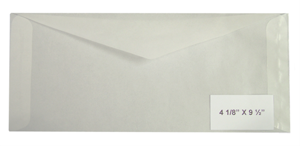 #7 Glassine Envelope, (4-1/8 x 6-1/4) Pack of 100