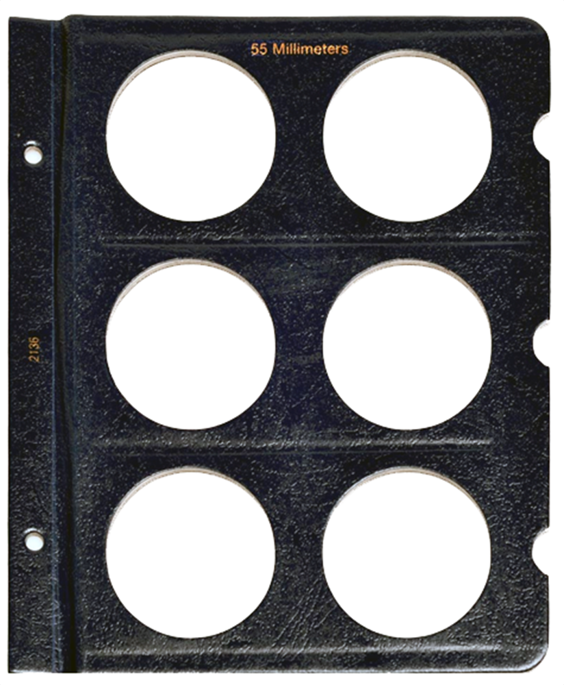 Whitman Blank Coin Album Page 55 mm CoinSupplyExpress