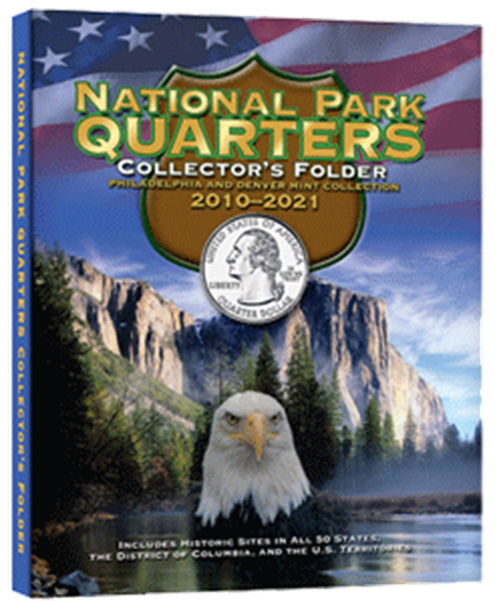 Whitman National Park Quarters Padded Folder P&D 2010 - 2021