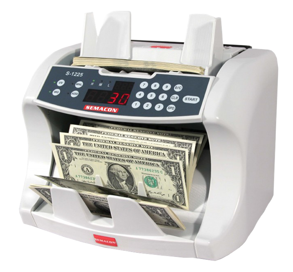 Semacon S-1225 Bank Grade Currency Counter w UV and MG