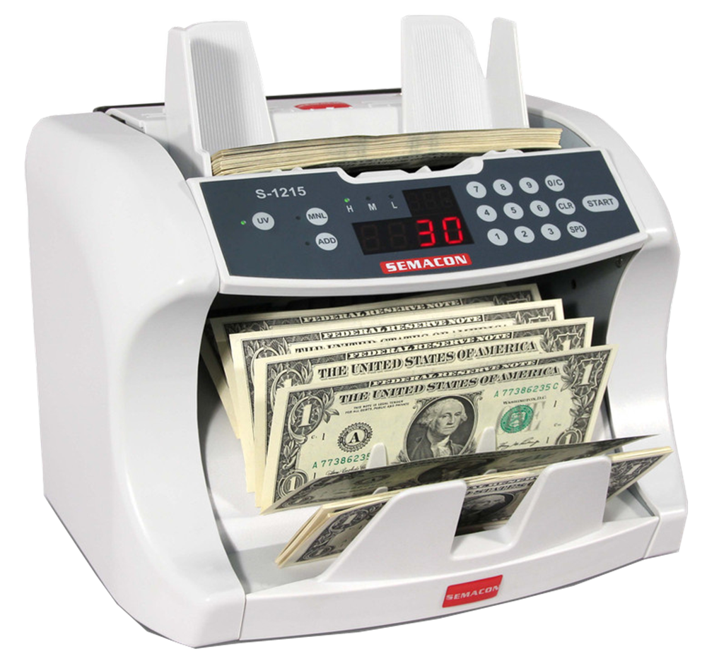 Semacon S-1215 Bank Grade Currency Counter w/ UV