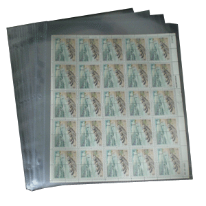 Supersafe Clear Archival Pages for Mint Sheets - 100 PK