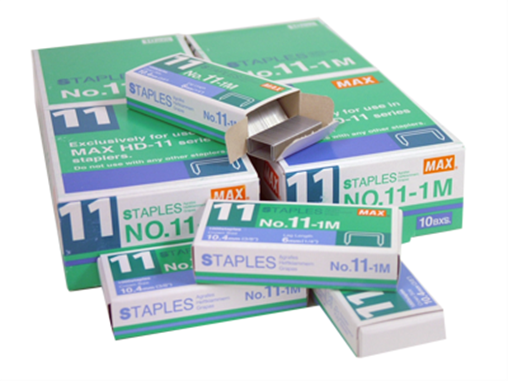 Max USA No. 11-1M Staples - 1000 Pk