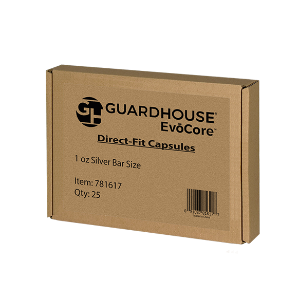 Guardhouse 1 oz Silver Bar Capsules - 25 PK