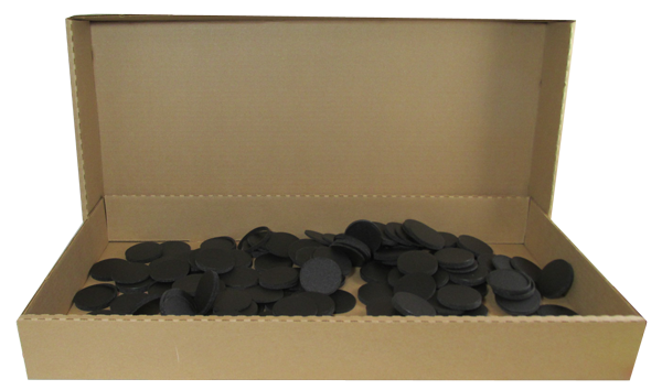 44mm Air Tite Black Rings - Bulk Pack 250