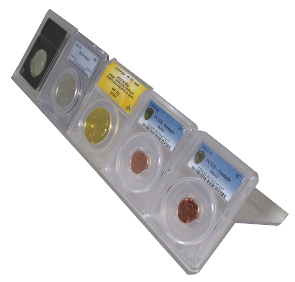 5 Slab Certified Coin Easel Display