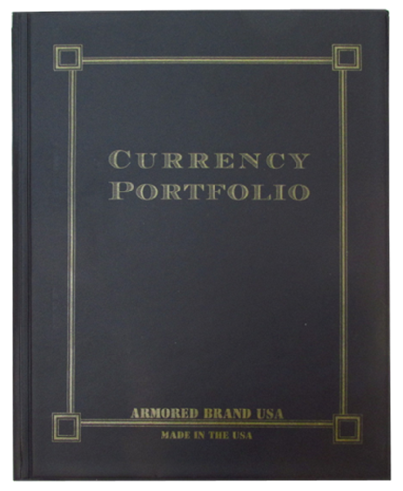 Currency Portfolio for Modern & Large Notes - Black