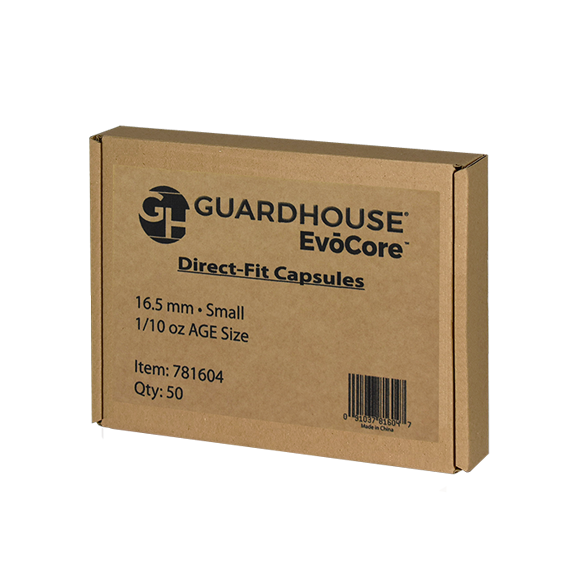 Guardhouse 1/10 oz American Gold Eagle Coin Capsules - 50 PK