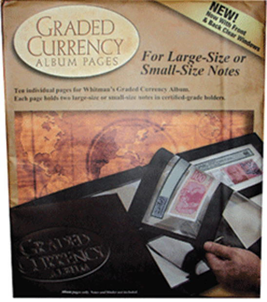 Whitman Premium Graded Currency Refill Pages - 10 PK