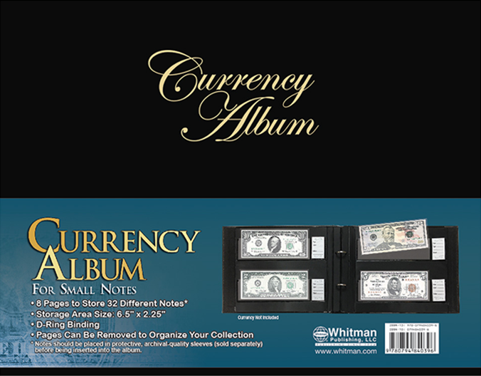 Whitman Currency Album for Small/Modern Notes - D Ring