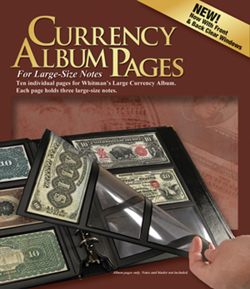 Whitman Premium Currency Refill Pages ( L ) - 10 PK