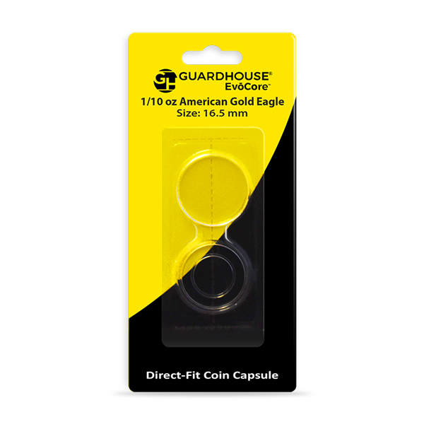 EvoCore 1/10 oz American Gold Eagle Direct Fit Coin Capsule - Retail Pack