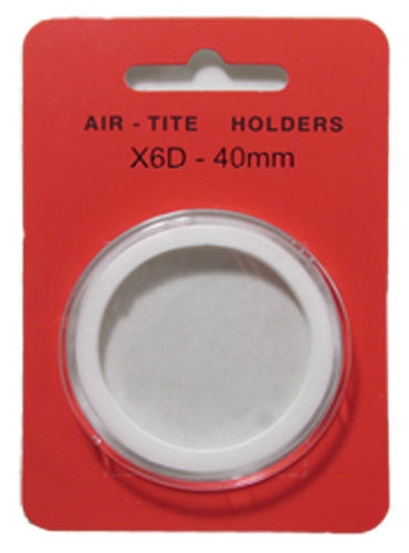Air-tite X6D 40 mm Ring Fit Coin Capsule - White
