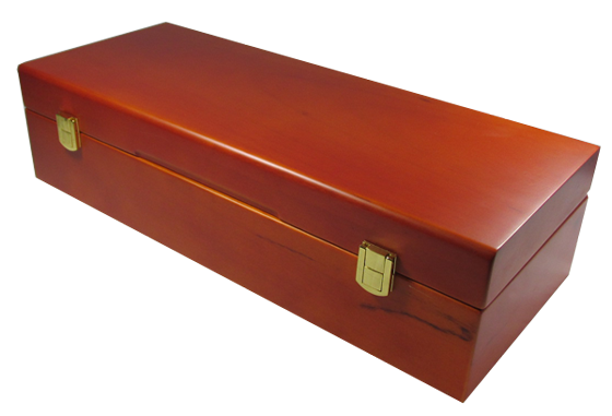 Wood Storage Box for 60 Coin Slabs - Light Cedar