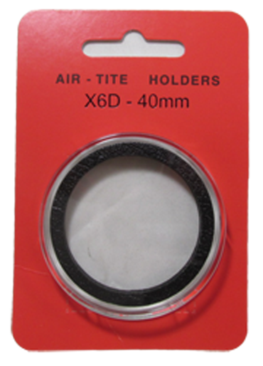 Air-tite X6D 40 mm Ring Fit Coin Capsule - Black