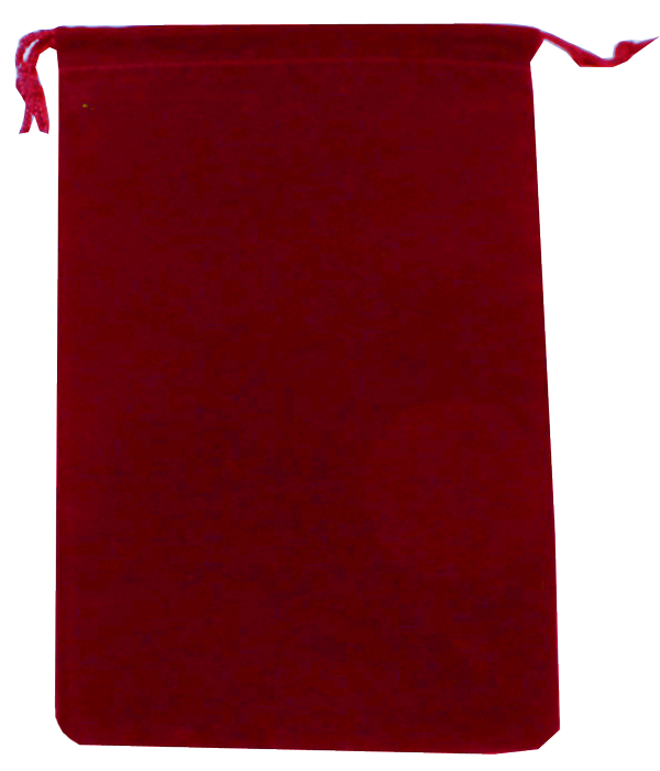 Guardhouse Red Velour Drawstring Pouch - 5 x 7.5