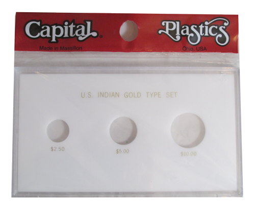 Capital Plastics United States Indian Gold Type Set - White