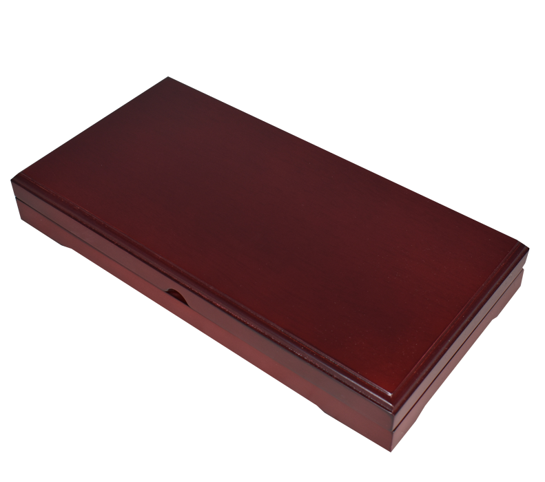 Guardhouse Wood Display Box for 3 Slabs - Sedona Red