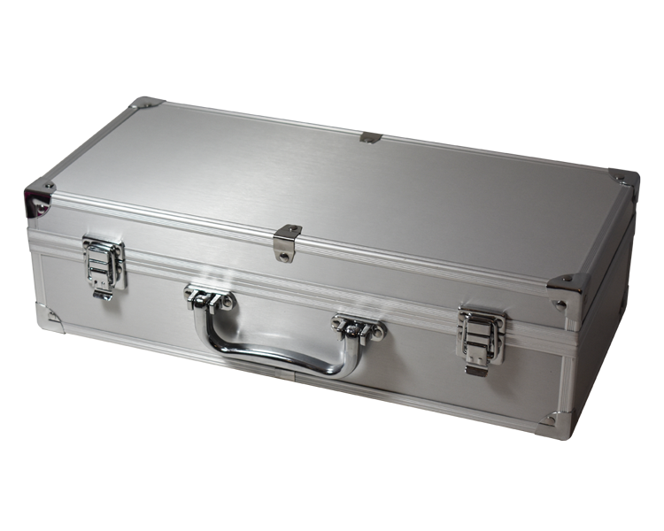 Aluminum Storage Box for 50 Coin Slabs - Handle and Footers