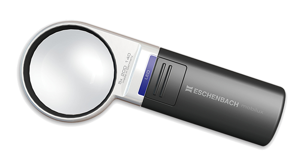 Eschenbach Mobilux 5X LED Handheld Magnifier