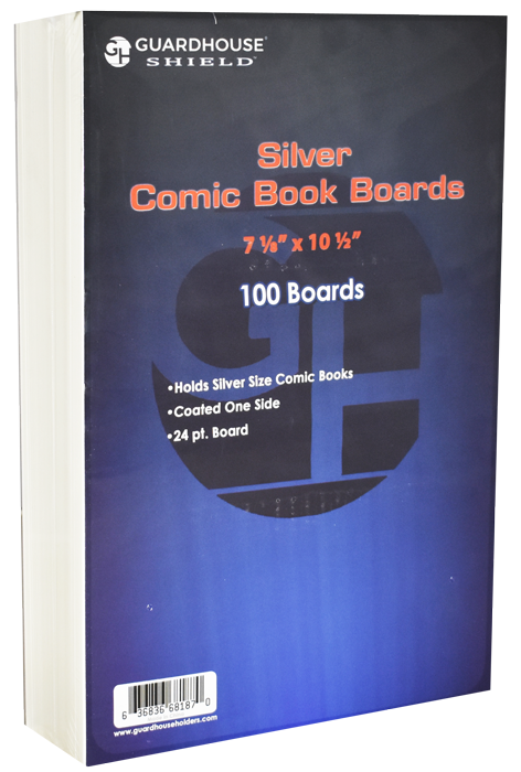 Guardhouse Wide Silver/Regular Comic Book Boards | Coin Supply Express