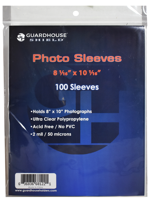 Guardhouse Shield Sleeves for 8 x 10 Photos