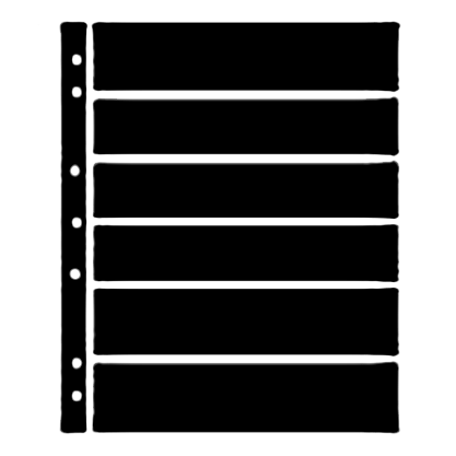 Hagner 6 Row Stock Pgs - 5 Pk