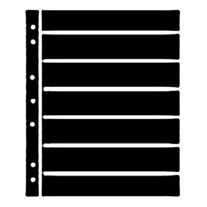 Hagner 7 Row Stock Pgs - 5 Pk