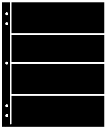 Supersafe 4 Row Stocksheets - 5 Pk