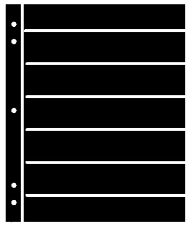 Supersafe 7 Row Stocksheets - 5 Pk