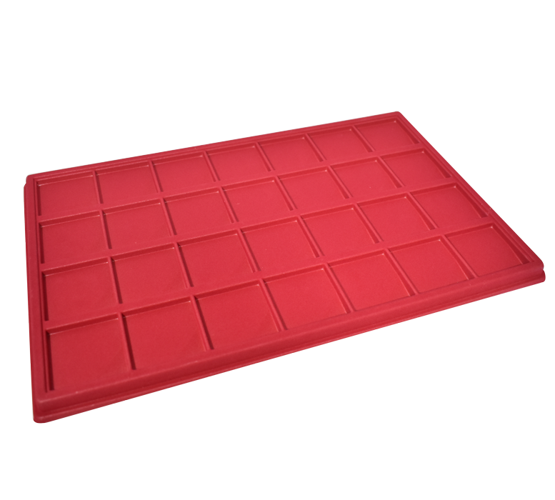 Guardhouse Horizontal Display Tray for 2 x 2 Coin Flips - Red