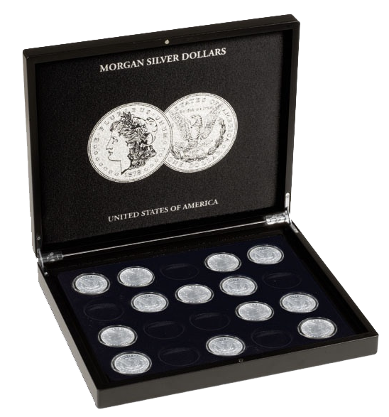 Morgan Silver Dollars Collectors Box