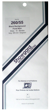 260x55 Showgard Blocks, Strips and Souvenir Sheets - Black