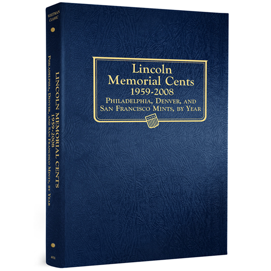 Whitman Lincoln Memorial Cents Album 1959 - 2008