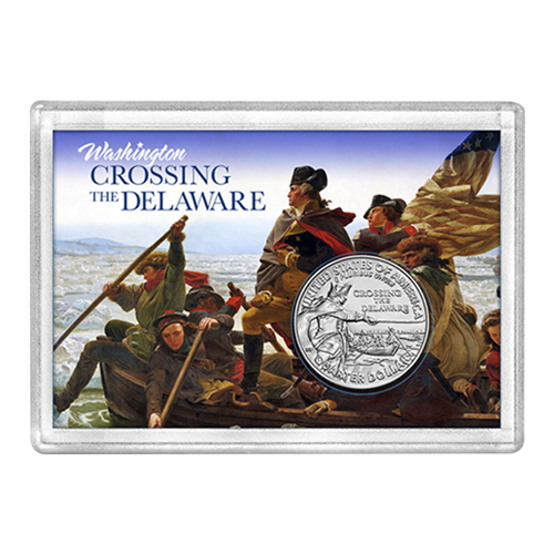 Crossing the Delaware Quarter Frosty Case ( 1 Quarter ) - Washington