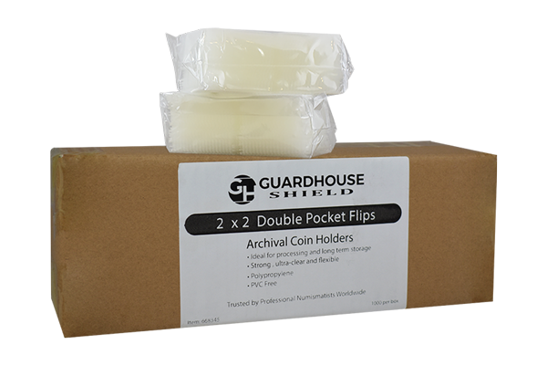 Guardhouse 2 x 2 Polypropylene Shield Coin Flips - 1000 PK