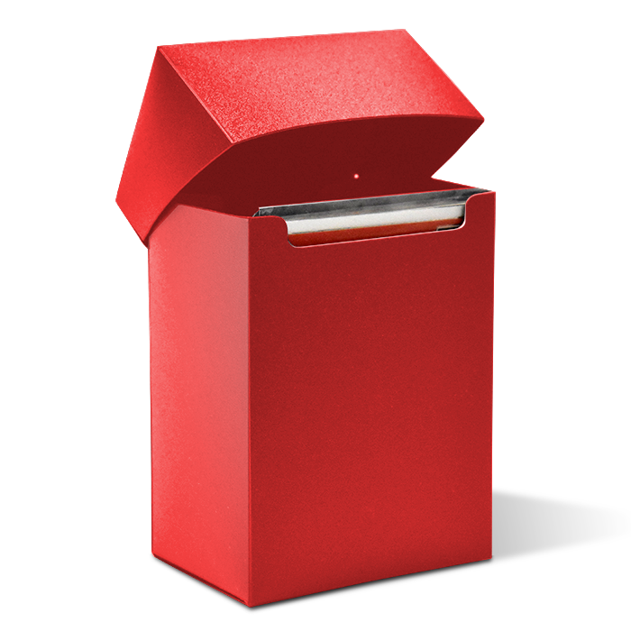 Guardhouse Flip-Top Storage Box for Trading Cards - Red
