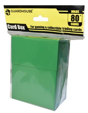 Guardhouse Flip-Top Storage Box for Trading Cards - Green